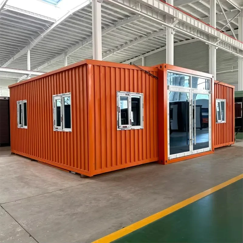 20ft 40ft Light Steel Structure Villa Portable Modular Container House Tiny Container Homes With 2 Master Bedrooms