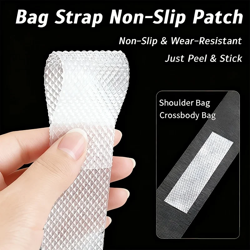 39.37 Inch Invisible Anti Slip Strap Extra Long Cuttable Universal Shoulder Pad Prevent Slipping Bag Strap Protector DIY Purse W
