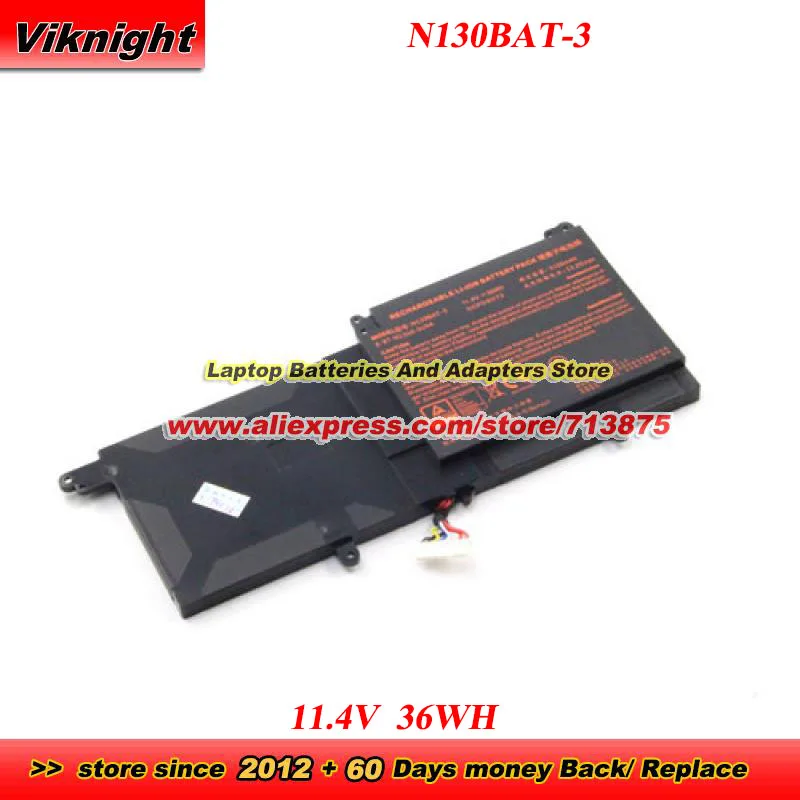 N130BAT-3 Battery 11.4V 36WH for N130BU N130WU N131WU N131BU NP3130 6-87-N130S-3U9A for Lingyue S4 InfinityBook Pro 13 14