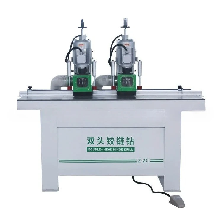 Woodworking Double Head Dust Free Hinge Drilling Machine Hinge Hole Clothing Cabinet Door Panel Drilling
