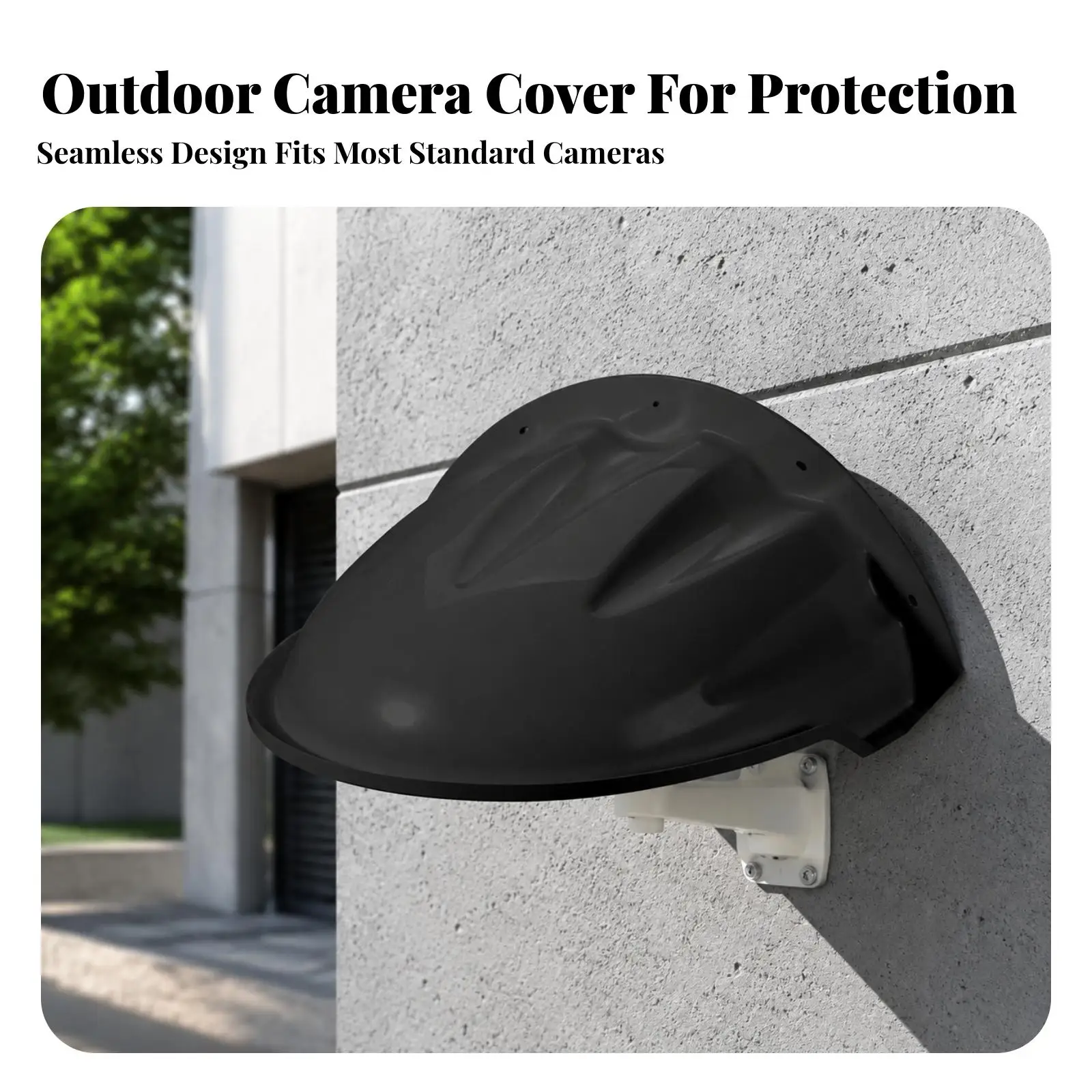 Rainproof Surveillance Camera Cover for Outdoor Dome Cameras ABS Plastic Weather Guard