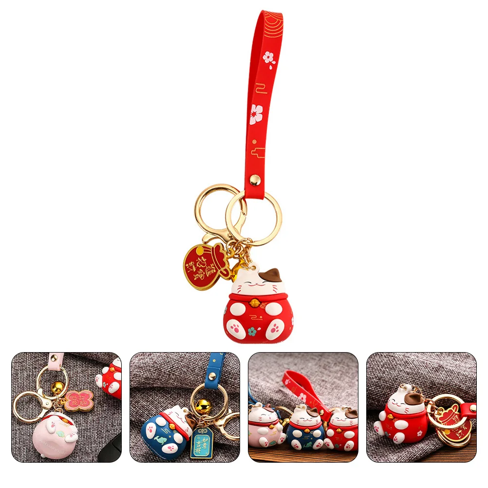 

Fortune Cat Material Adorable Car Home Decor Fortune Cat Pendant Pendant R om Ring Decor Key Ring Hanging Accessory