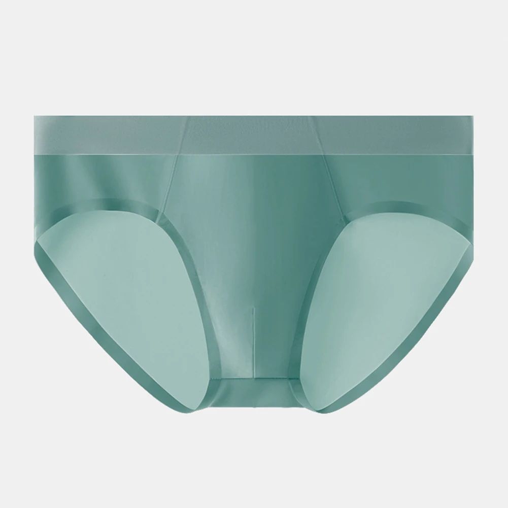 Casual Use Comfortable Fit Mens Underwear Ultra-thin Panties Lightweight Breathable Underwear Mid-rise Underpants Dark Gray