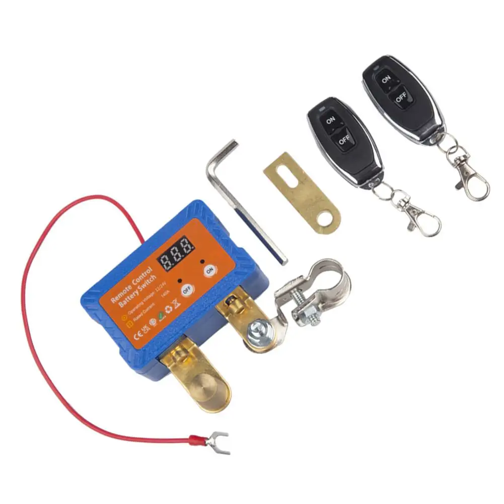 

Автомобильный аккумулятор, отрицательный выключатель питания, 12/24 В, 140 А, пульт дистанционного управления, модификация аккумулятора, противоутечный переключатель, пластик, металл