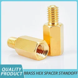 M2.5 M3 M4 M5 M6 Hex Brass Male Female Standoff Board Rack Stud Hexagon Threaded Pillar PCB Column Motherboard Spacer Bolt Screw