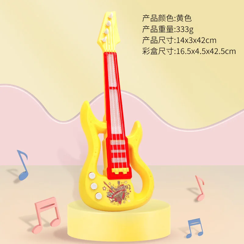 Mini Kinder gitarre 4-saitige Ukulele E-Piano Musik instrument Gehirn training pädagogisches Spielzeug Geburtstags geschenk Mädchen Junge