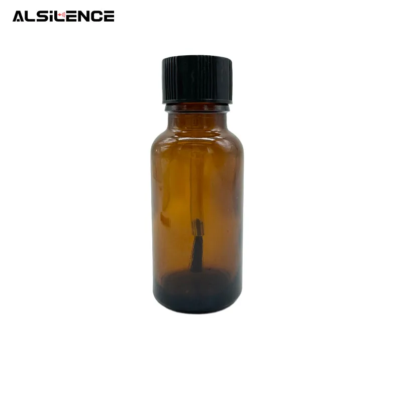 20ML Empty Lacquer Bottle with Brush Anti-UV Glass Bottle Brown Liquid Resin Material Storage Bottle