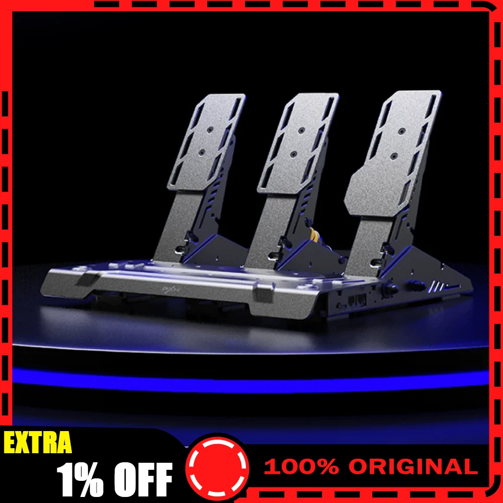 PXN PDHM Sim Racing Pedals Gaming Accelerator Pedals/Brake Pedal/Clutch Pedal Support PC/VD Series/V10 Series/V12DDL/V12DDS/V99