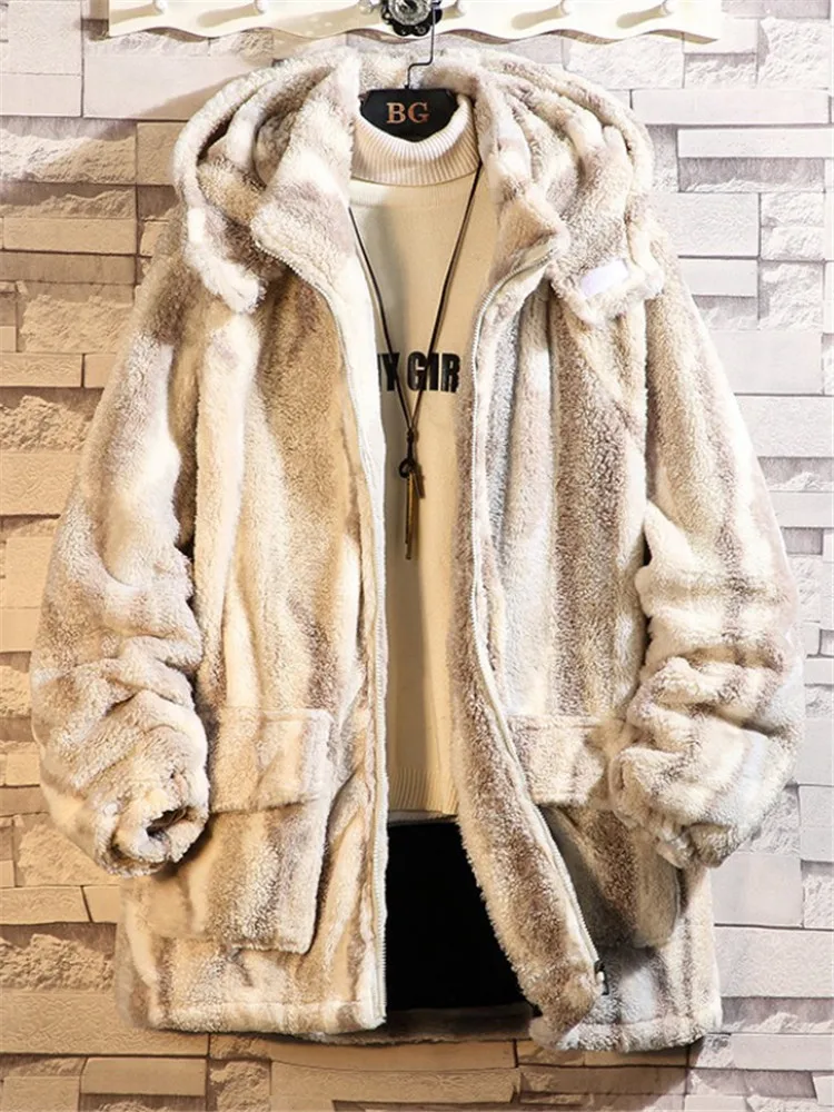 

Мужская зимняя куртка из овечьей шерсти средней длины, утепленная, повседневная, с капюшоном, на молнии, Cleanfit, до плеч, для молодежи