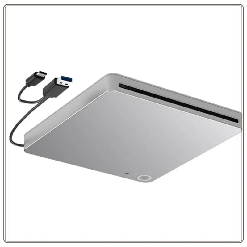 Надежный сверхтонкий внешний 3D-привод Blu-Ray DVD с USB 3.0 и Type-C, слот-в устройством записи компакт-дисков и DVD для высокоскоростной передачи данных, Ultra