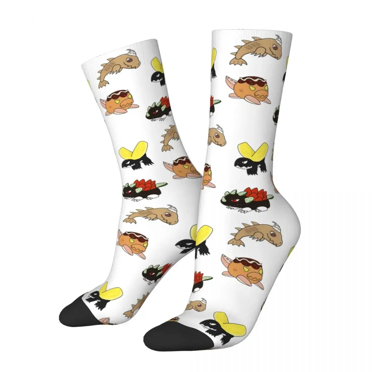 Calcetines de comida japonesa Kaiju Collection Harajuku, medias largas de alta calidad para todas las estaciones, accesorios para regalos para hombres y mujeres