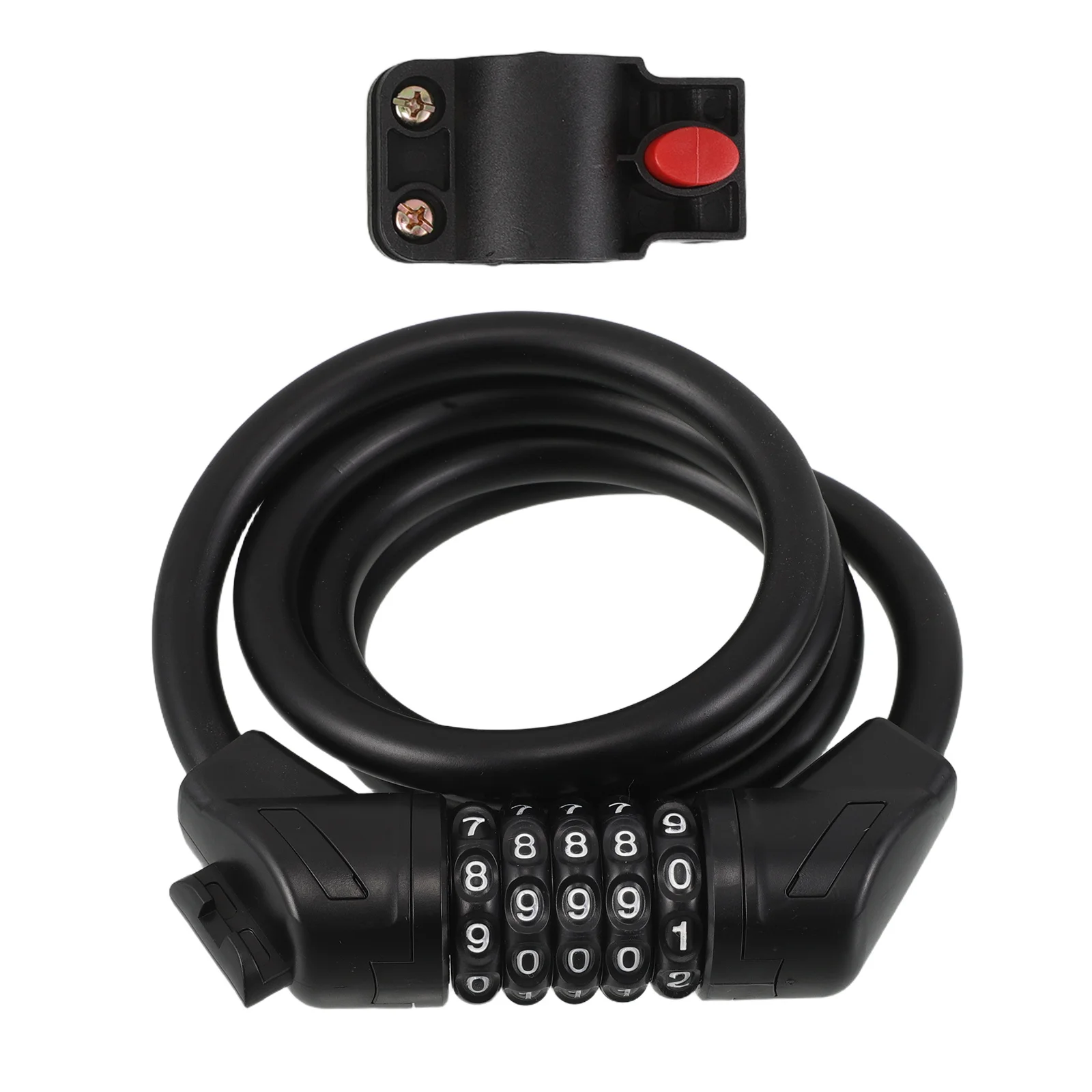 

Bike Lock 5 Combination Portable Steel Cable Lock Anti Theft Security for Mountain Road Bicycle Bike Security Cable