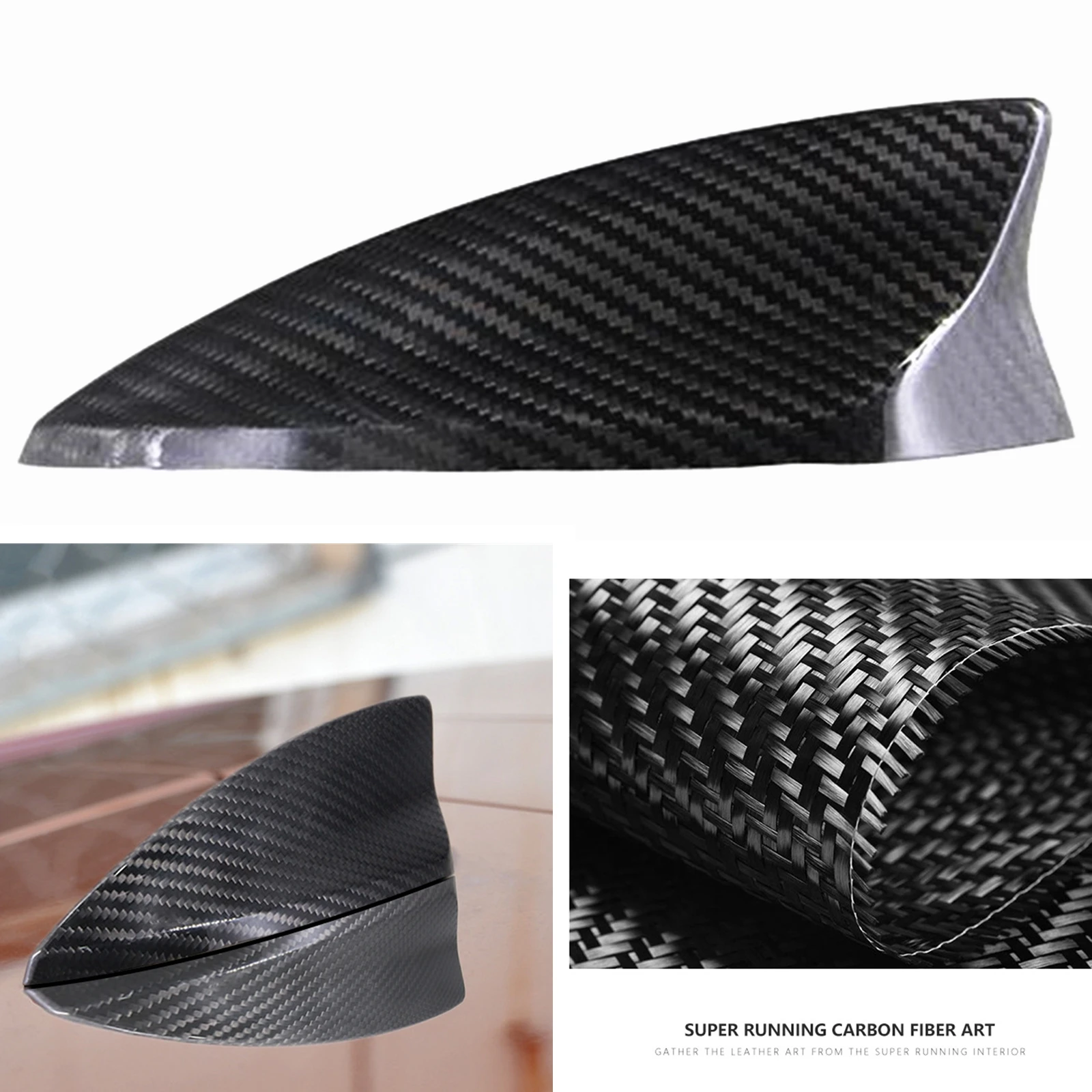 

Car Roof Shark Fin Cap Antenna Cover Antennae Mast Case Carbon Fiber For Cadillac XT4 2018-2021 XT5 2016-2021