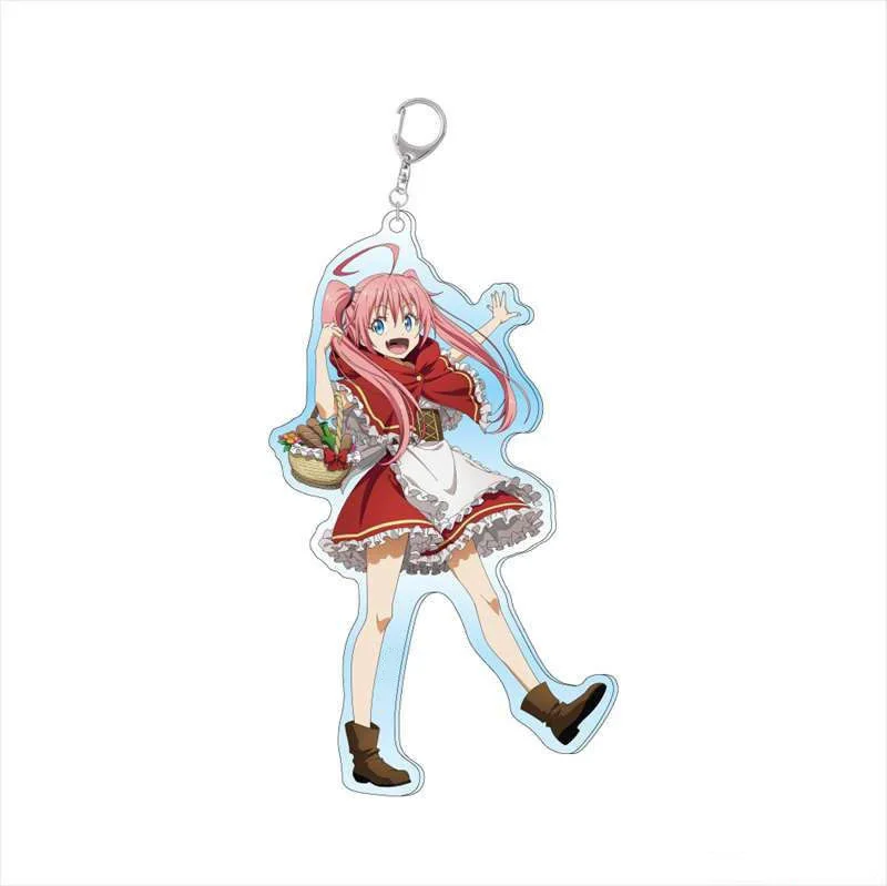 Anime Fans Gifts That Time I Got Reincarnated as a Slime HD Figures Charm Acrylic Keychain pendant Ornament Collection About 6cm