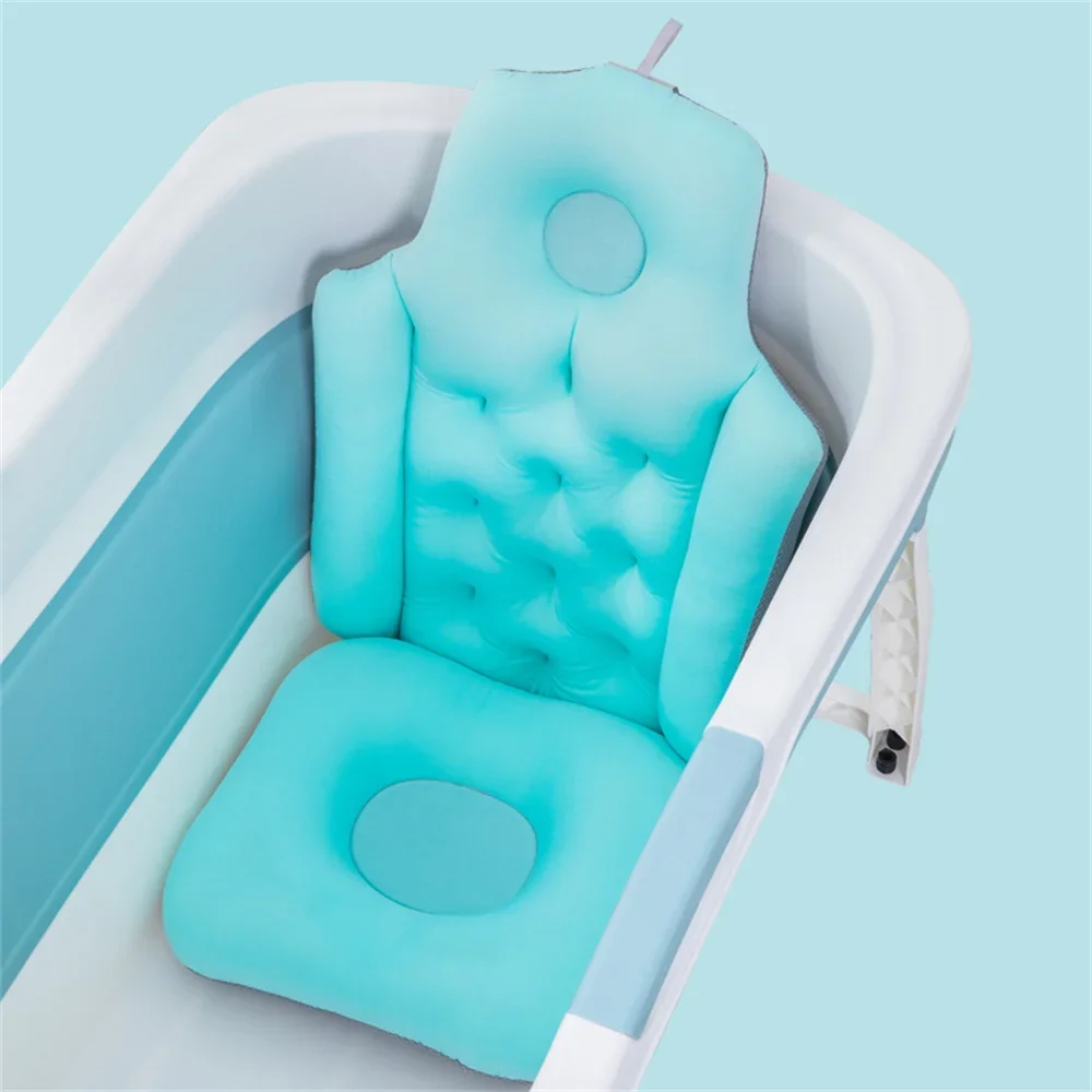 Folding Comfort Pad Soft Suspension Bath  Rest Body Ergonomic Tub Support Anti-slip Pillow Mat Adult Chair Full Seat