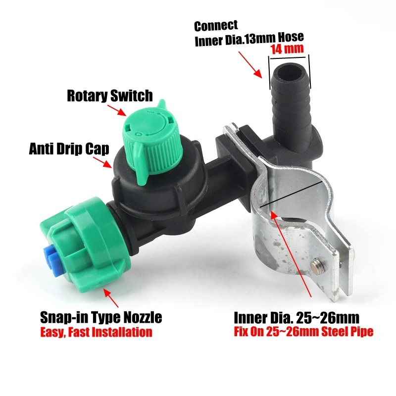 2Kinds Fan-shaped  Atomizing Nozzle Sprinkler Anti Leakage High Pressure Water-saving Farm Machine Pesticide Sprinkler
