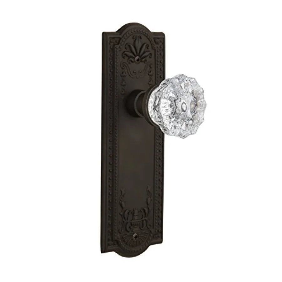 

Warehouse Meadows Plate and Interior Crystal Door Knob