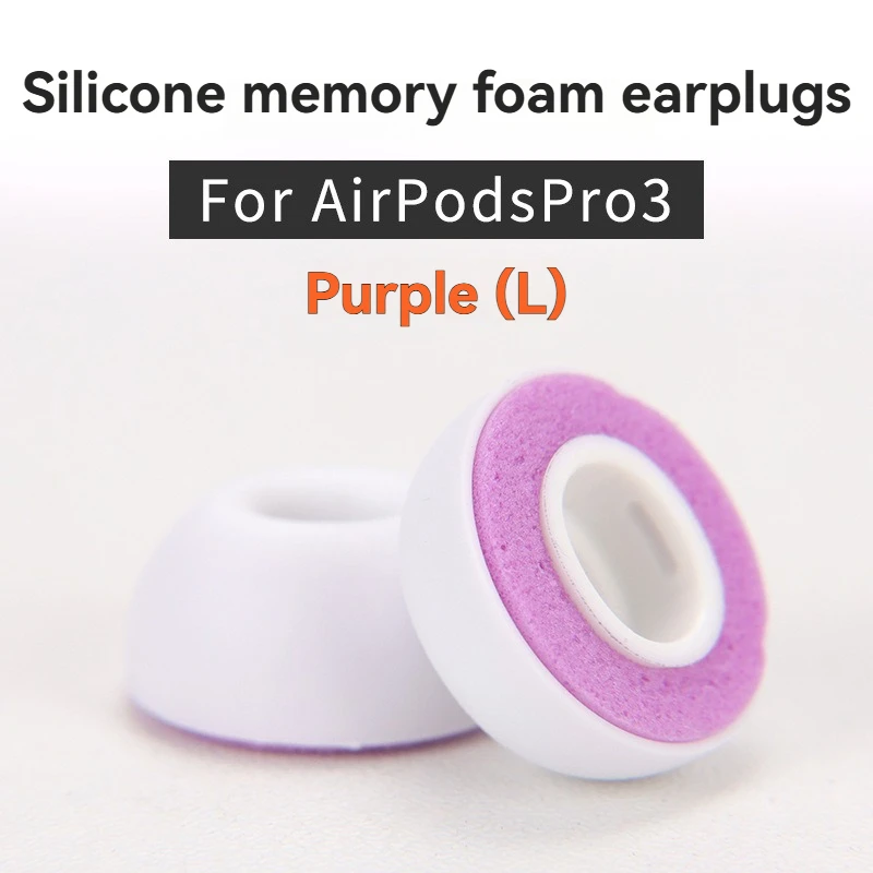 Memory-Schaum Ersatz-Ohrstöpsel für Apple AirPods Pro 3 Weiche Schwamm-Ohrpolster Ohrstöpsel Zubehör XXS/XS/S/M/L