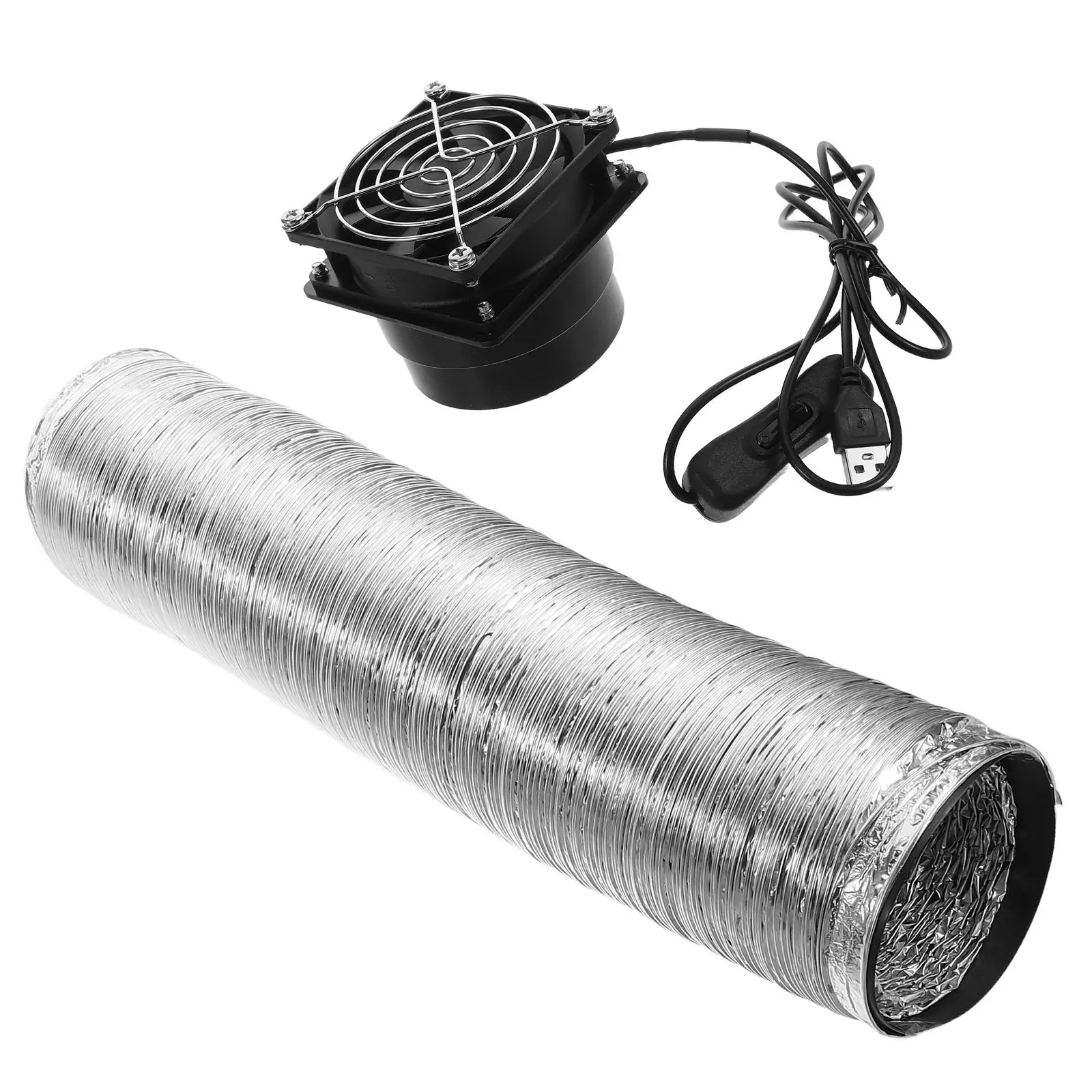 Pequeno exaustor portátil duto ventilador purificador de fumaça doméstico ventilação extrator ar remoção eficiente construção durável