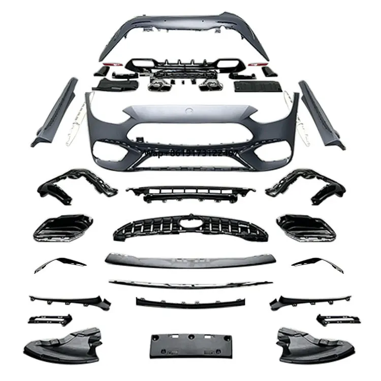 

Full Set Facelift Rear Front Grille Bumper W206 C63 Bodykit Body Kit for C-class W206 Upgrade to C63 AMG 2022 2023