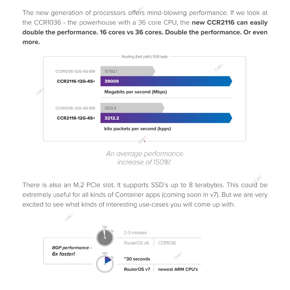 Mikrotik CCR2116-12G-4S+ 16 Cores 10G Enterprise ROS 16G DDR4 16-CORE 2GHZ CPU 10G SFP+ M2 PCIE SLOT Dual - طاقة زائدة عن الحاجة #5