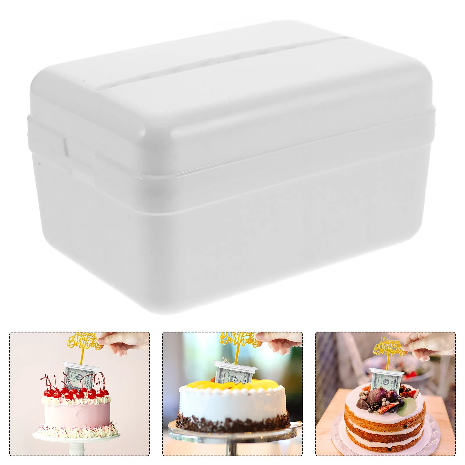 

4pcs Cake Pull Medium Size Unique Design Cash Storage Birthday Party Surprise Gift Decorative Money Bank For Home Office