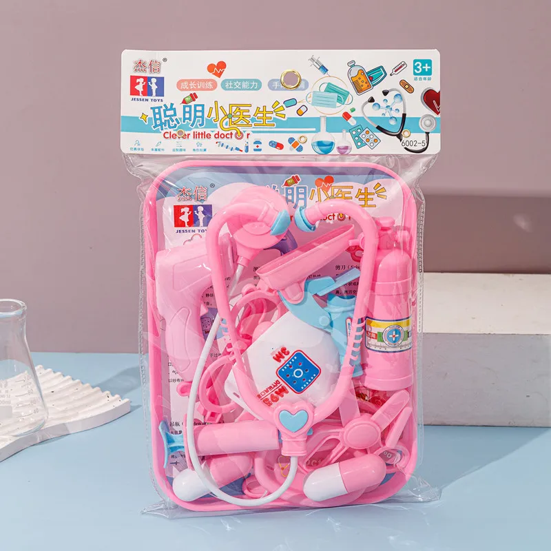 子供ままごとドクターおもちゃ男の子と女の子のためのドクターロールプレイングセットのおもちゃシミュレーション聴診器学習教育玩具