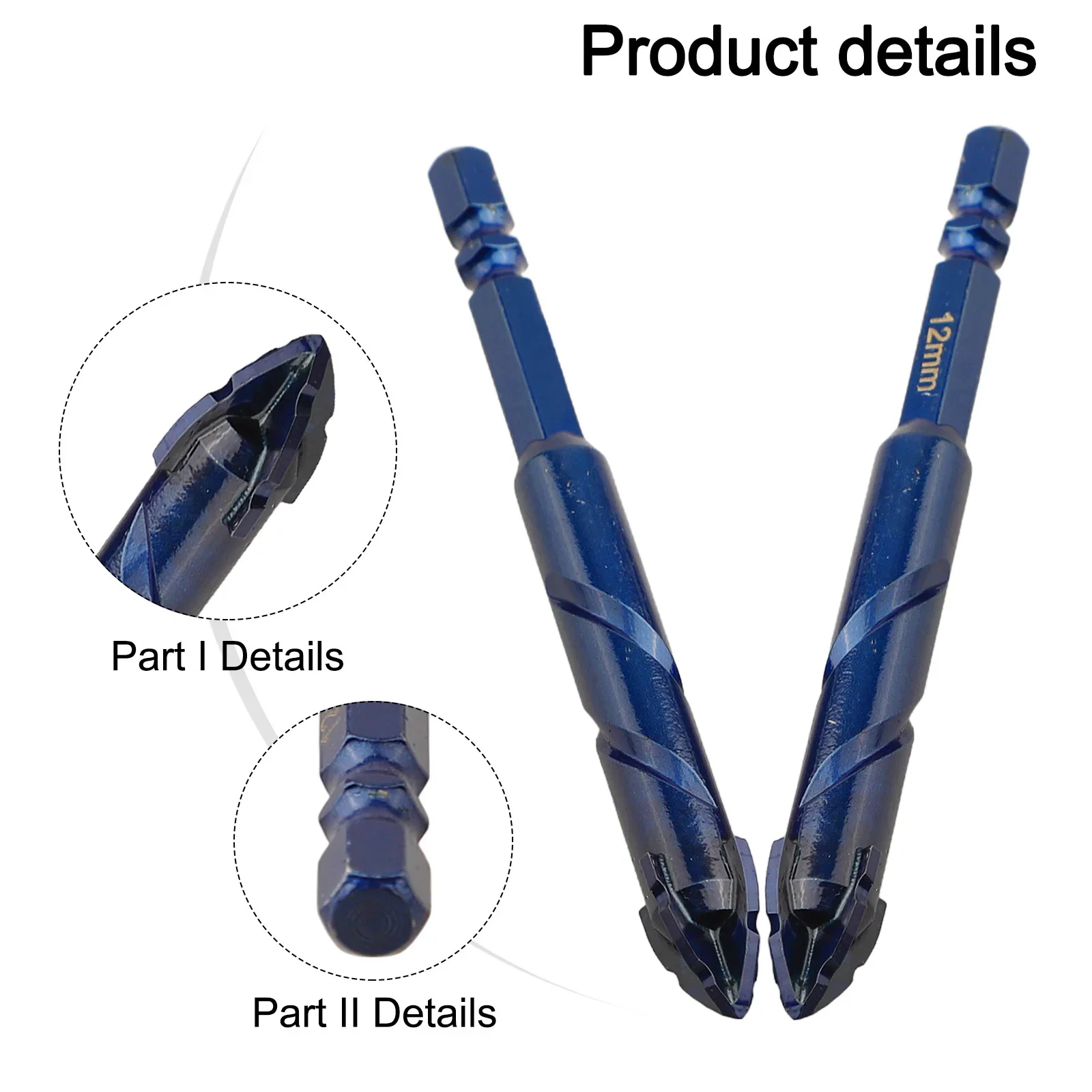 Superhard Serration Ceramic Tile Punching Dry Drilling Bit Glass Marble Electric High Speed Punch Akcesoria Części do elektronarzędzi — zdjęcie 5