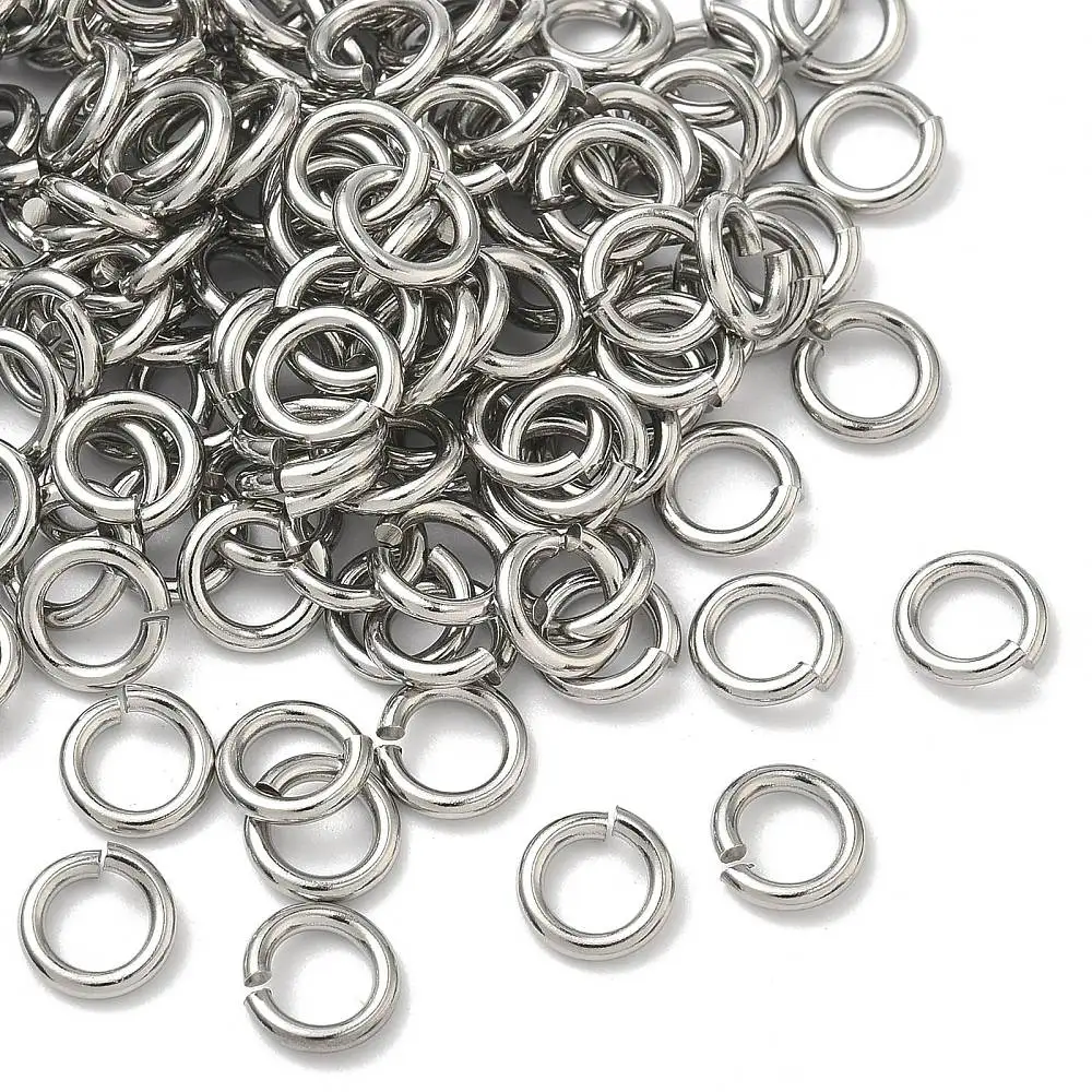 

500-2000pcs Stainless Steel Open Jump Rings Loop Split Rings Connectors 8mm 10mm 12mm 15mm for DIY Jewelry Accessories Making