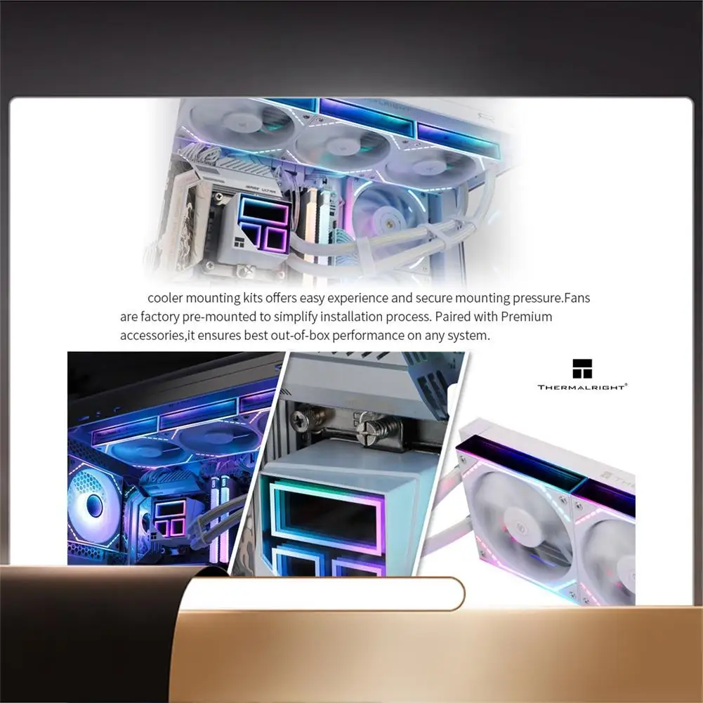 

Thermalright Desktop CPU Aio Cooler 360 Water Cooling Radiator Infinite Fantasy Lighting Effects For AM4/AM5-X64A