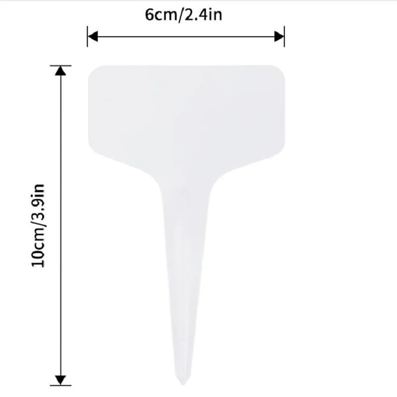 100 szt. Grube plastikowe znaczniki roślin typu T Etykiety ogrodowe wielokrotnego użytku Znaczniki roślin
