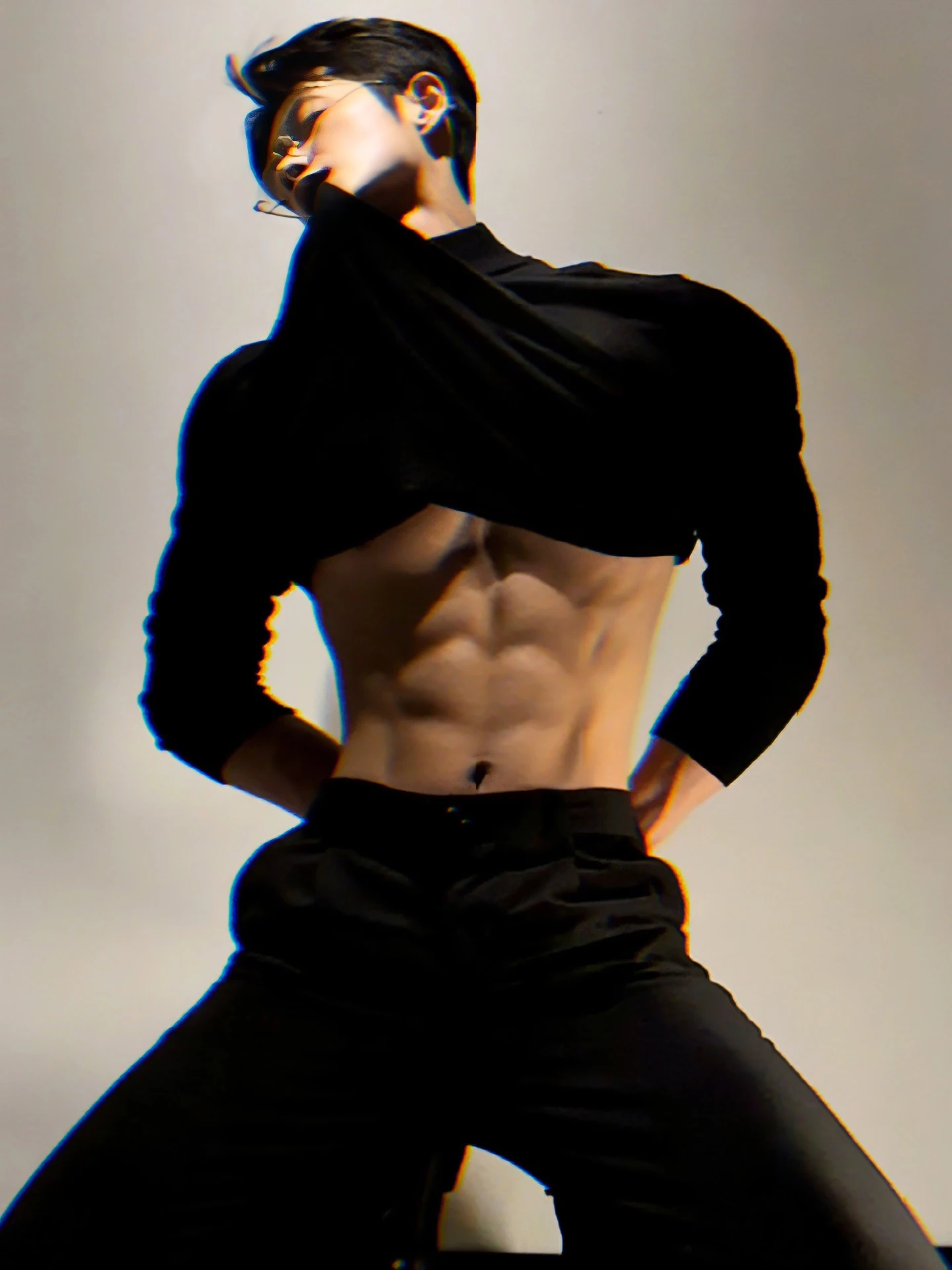 

Bla Thiened f-High Collar Knitted Sweater Men's Winter Faion Slim Fit Base Layer irt Briti Sle Cool Men's Wear