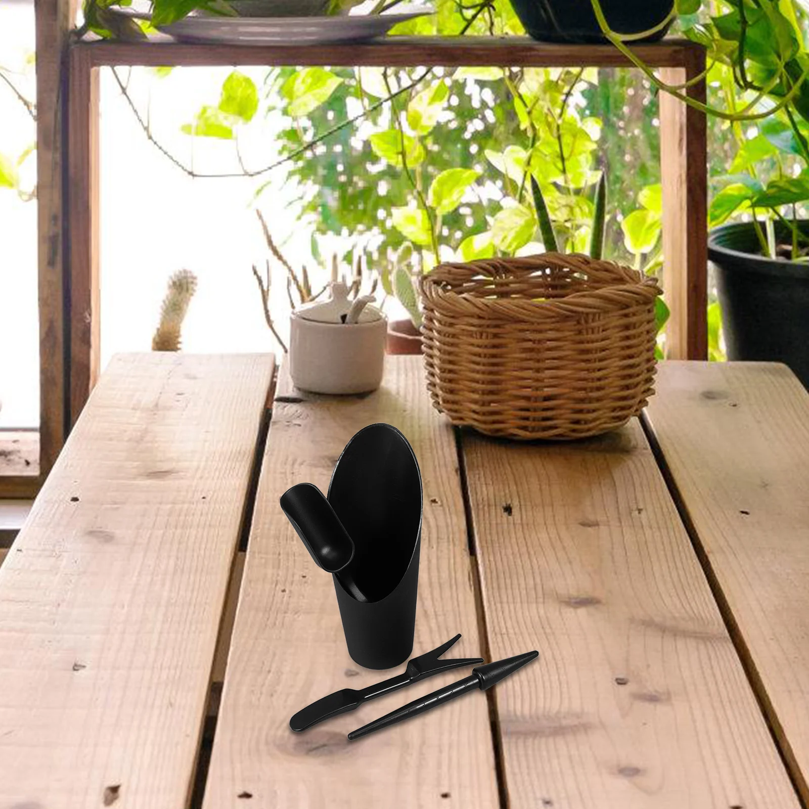 

1 Set Garden Tools For Succulent Planting Soil Scoop Seedling Transplanter Dibber Multifunctional Potting Shovel Cultivator Tool