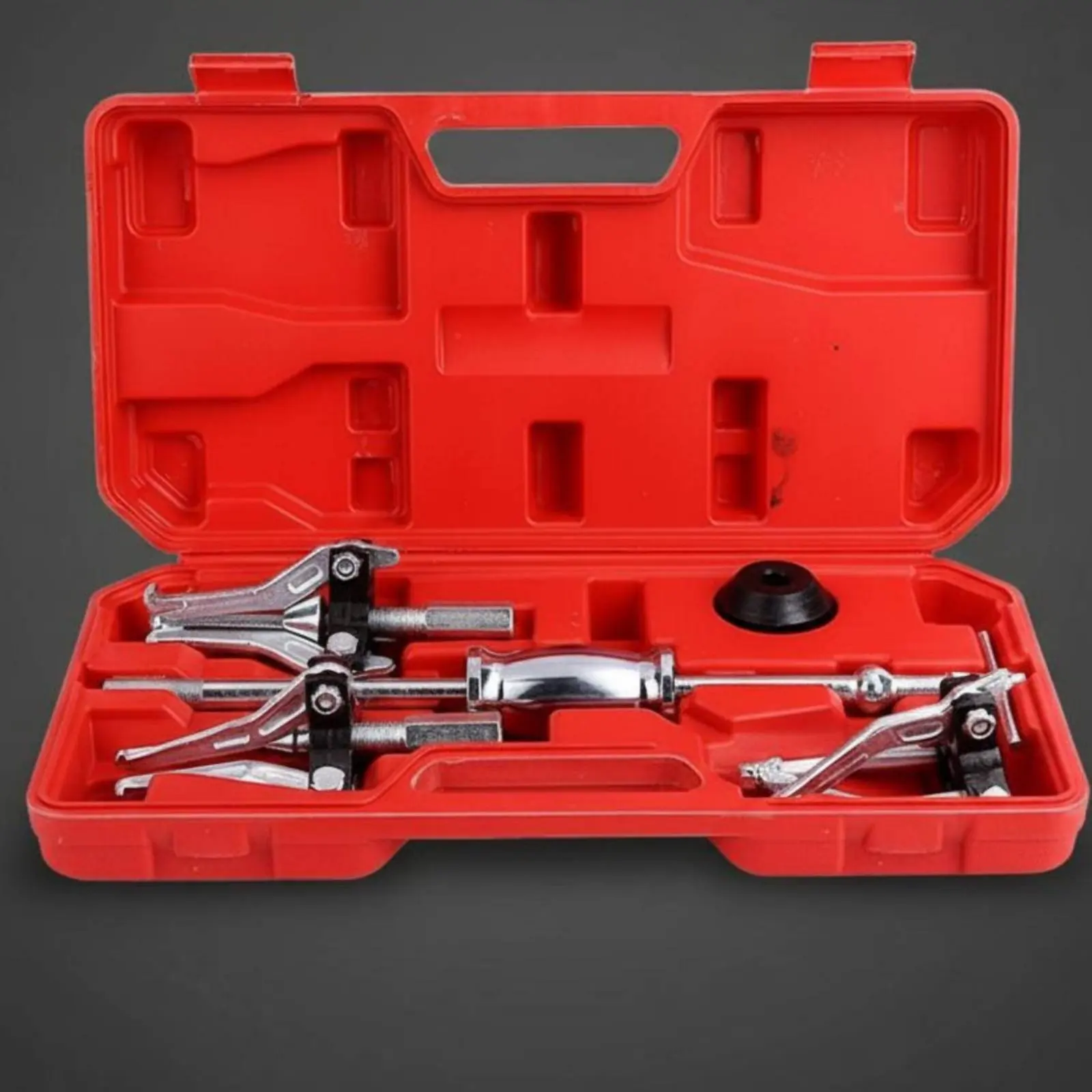 5 Pieces Slide Hammer Puller Easy Disassembly 3 Jaw Puller Set Bearing Remover Tool Heavy Duty Drop Forged Steel for Mechanics