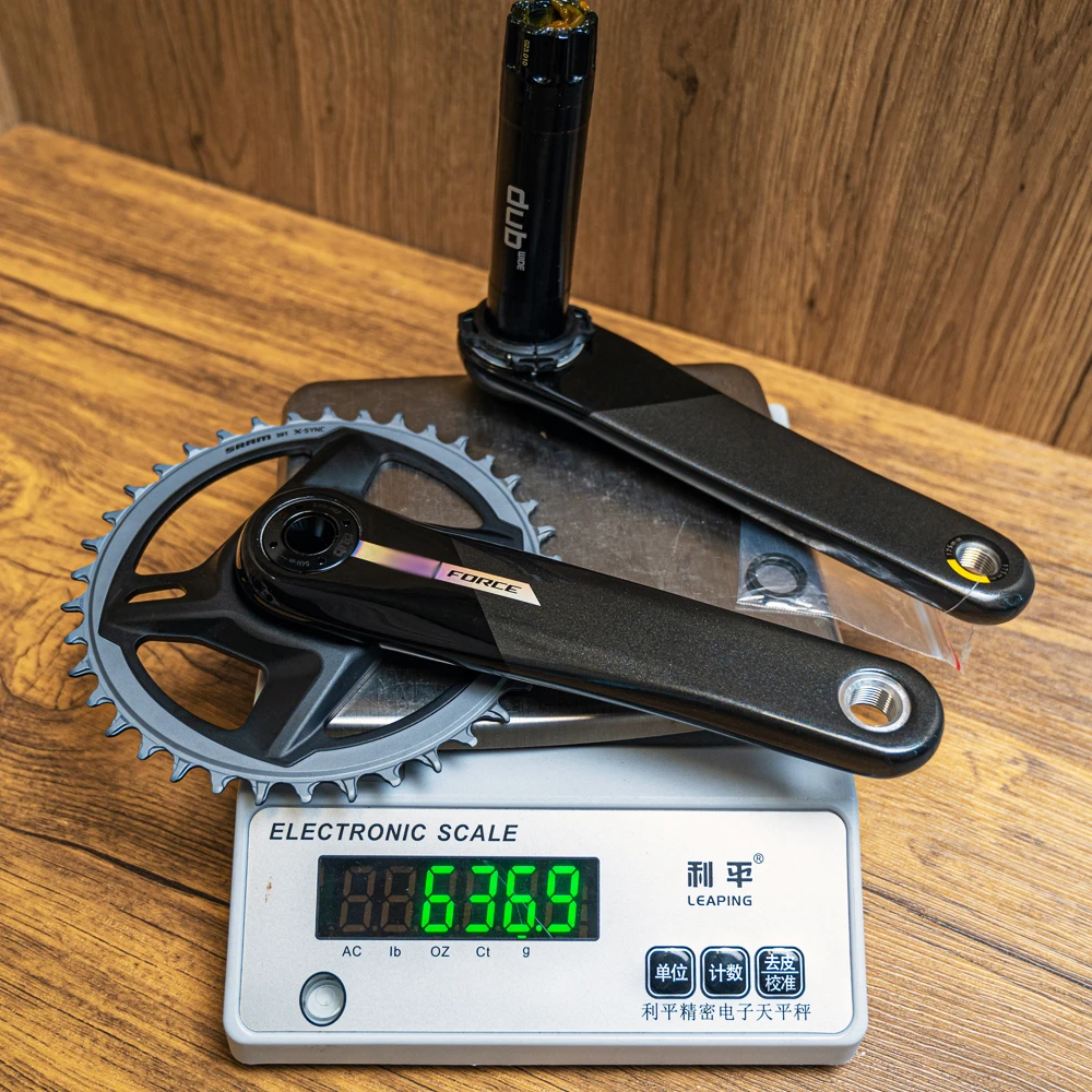for Sram Force Axs Mtb Crabon Crank Arm Power Meter Upgrade 38T Bicycle Chainring DUB 175MM 11/12 Speed