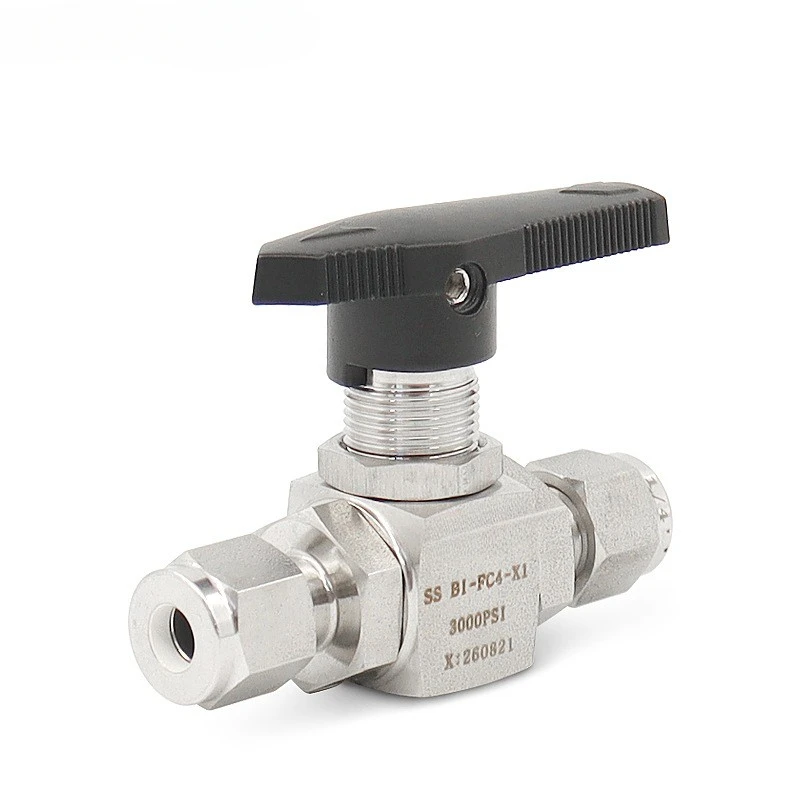 Stainless Steel Straight Through Ball Valve, High-pressure Sleeve Ball Valve, 3000PSI