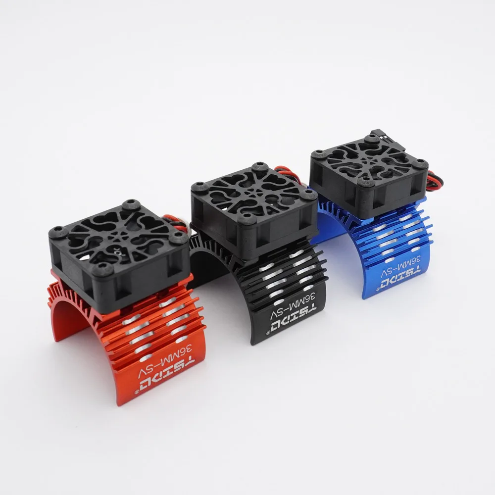 YSIDO 36MM-SV 36MM-EV 540 550 3650 3660 3665 Radiator z Wentylatorem do Silnika RC do HPI HSP Traxxas Axial Redcat 1/10 1/12 1/8 Samochodów RC