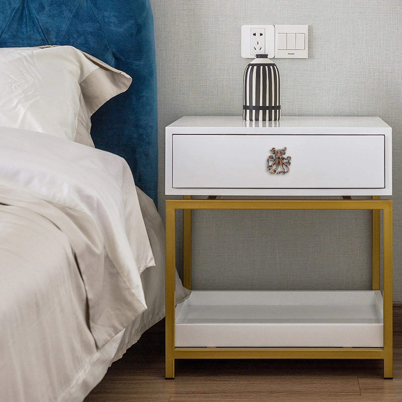 

Drawer Handle Decorative Knobs Pulls Bathroom Cabinet Handles Door Wood Dresser Boho Kitchen Nautical Zinc Alloy Smooth Finish