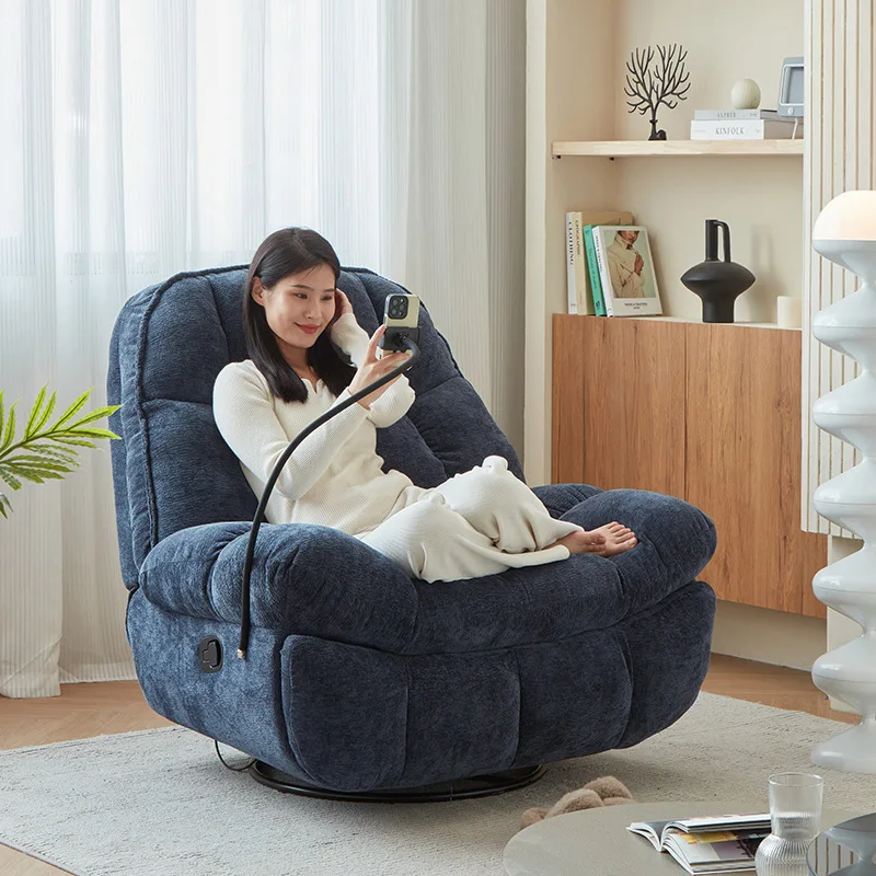 First-class space electric cabin single sofa multi-functional lazy sofa bed adult sleeping recliner living room rocking chair
