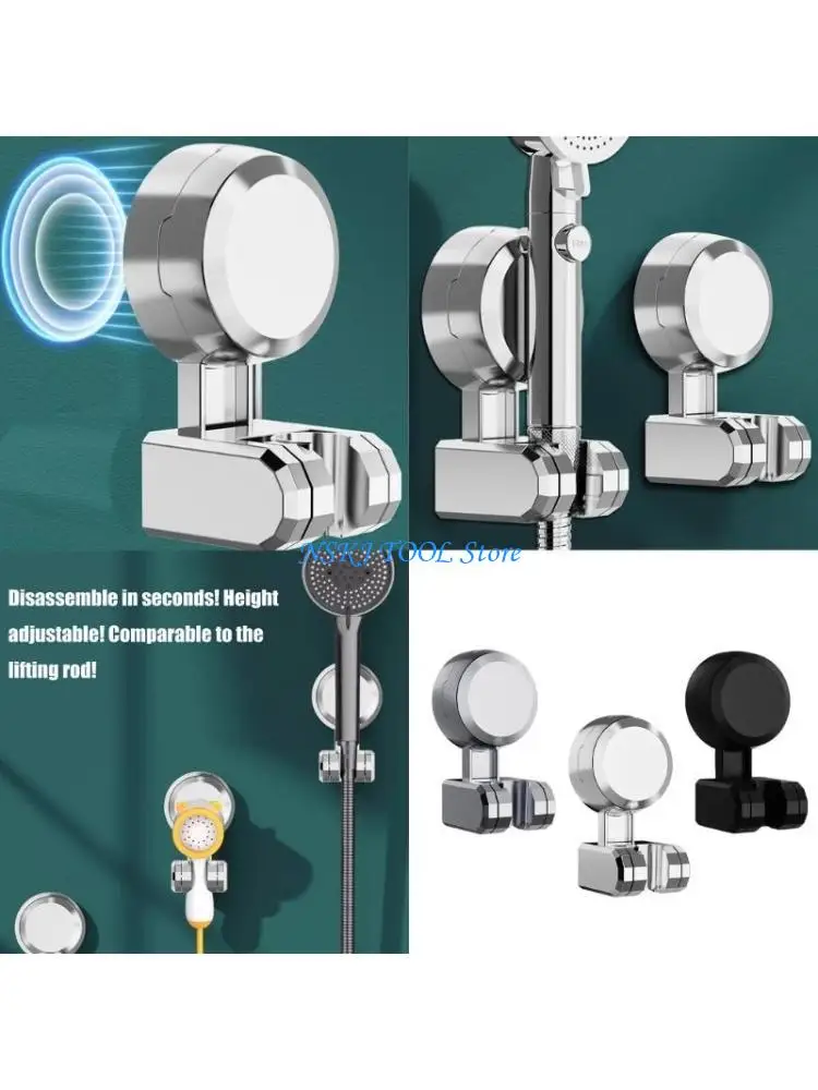L8RC Practical Multipurpose Suction Shower Holders Accessory for Convenient Direction and Height Adjustment in Any Bathroom