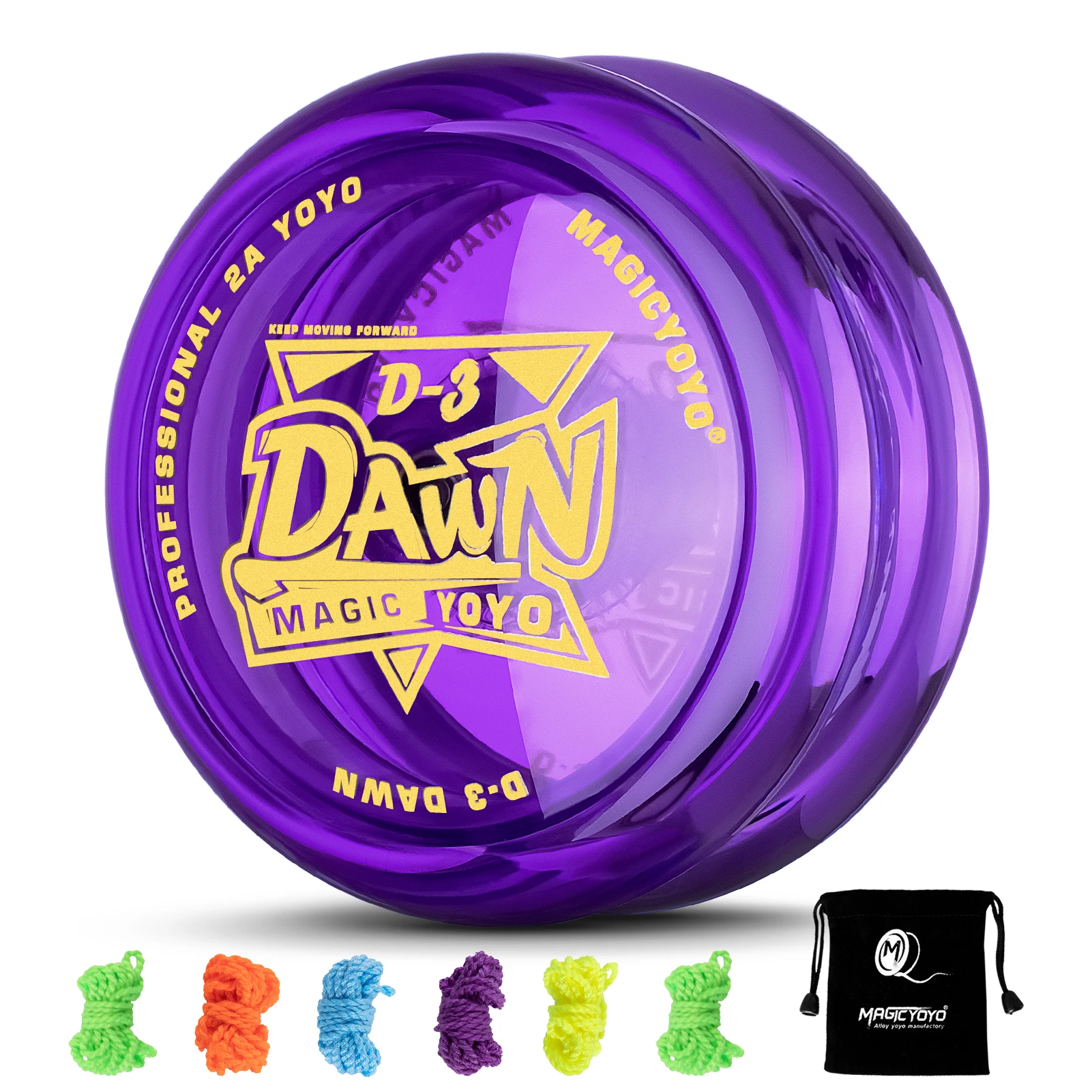 MAGICYOYO D3 Beginner Yoyo for Kids, Professional Looping Yoyos with 6 Yoyo String, Yo-yo Bag, Glove