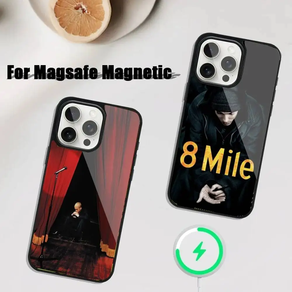

Singer E-Eminem Phone Case For iPhone 16,15,14,13,12,11,Plus,Pro,Max Mini Magsafe Magnetic Wireless Charging