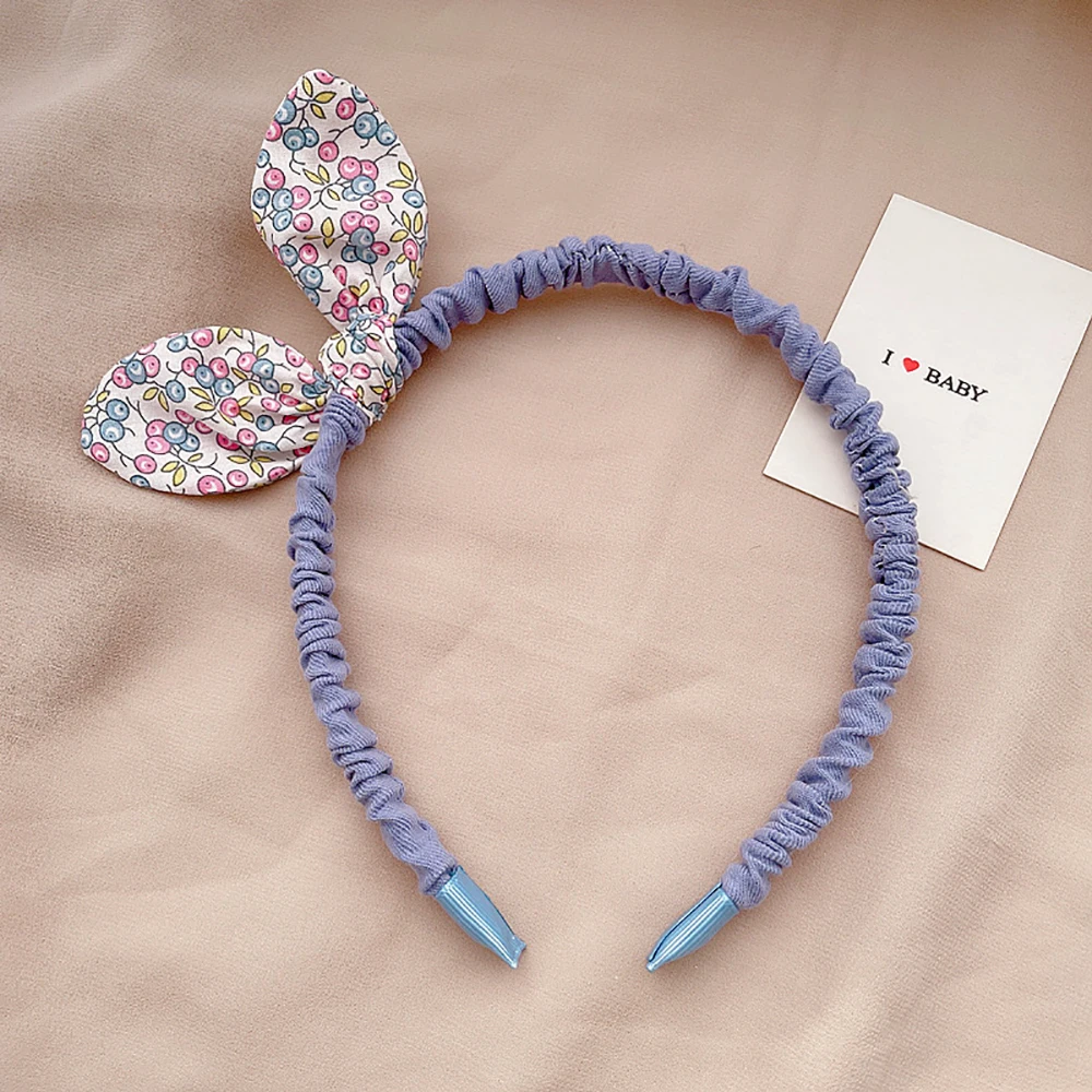 

Cute Cloth Kids Girls Flowers Printed Hairband Hair Accessories Bowknot Headband Hair Hoops