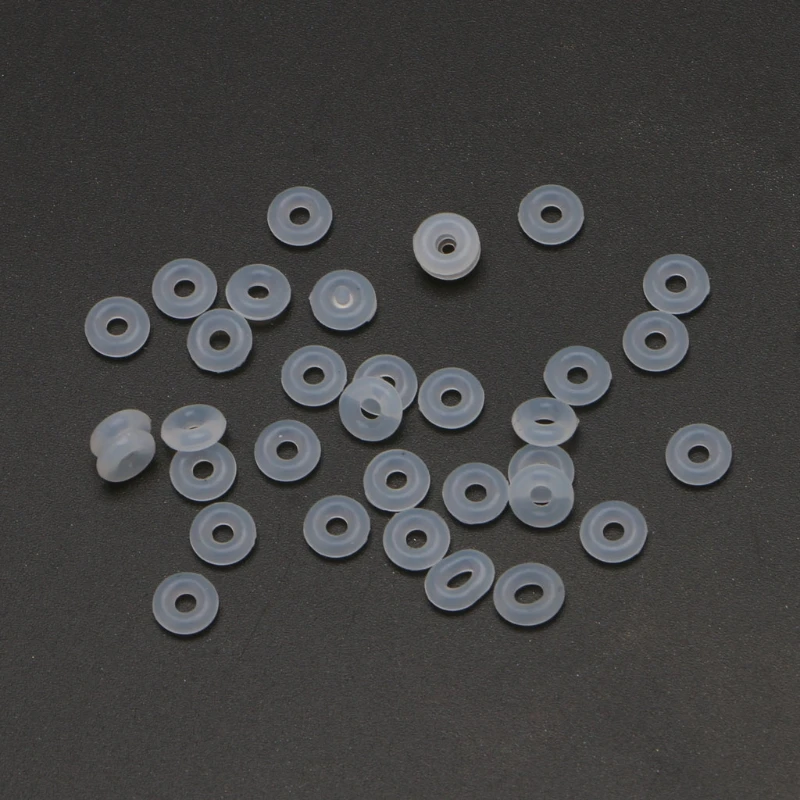 Rubber Stopper Rings Silicone Beads Fit European Charm Bracelet Beads for Jewelry Making Needlework Clip Lock Spacer