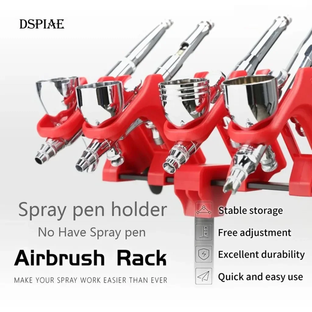 DSPIAE PT-AR ที่วางแร็คแอร์บรัชสำหรับกันดั้มทหารรุ่นทำสีงานอดิเรกการสร้างแบบจำลองเครื่องมืออลูมิเนียมที่วางแอร์บรัช