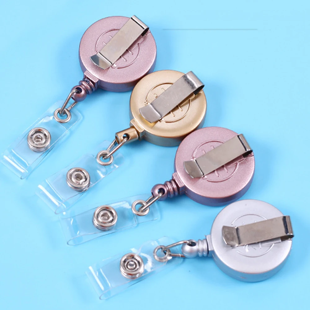 10pcs Lot 3 colors Retractable Badge Holder for Nurse ID Badge Reel with Alligator Clip
