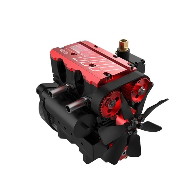 Assembling L2 inline twin-cylinder methanol fuel engine model machinery