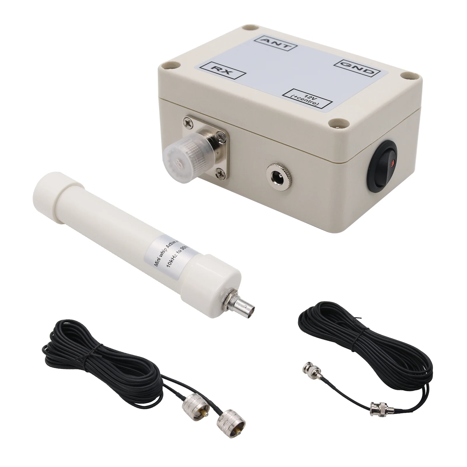 

10KHz-30MHz Mini Whip Active Antenna Mini Whip HF LF HF VHF SDR RX Active Antenna with Portable Cable