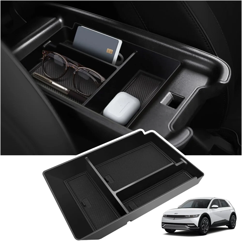 منظم وحدة التحكم المركزية لشركة Hyundai Ioniq 5 2025 2026 صندوق تخزين وحدة التحكم المركزية ملحقات صينية وحدة التحكم السفلية العلوية #5