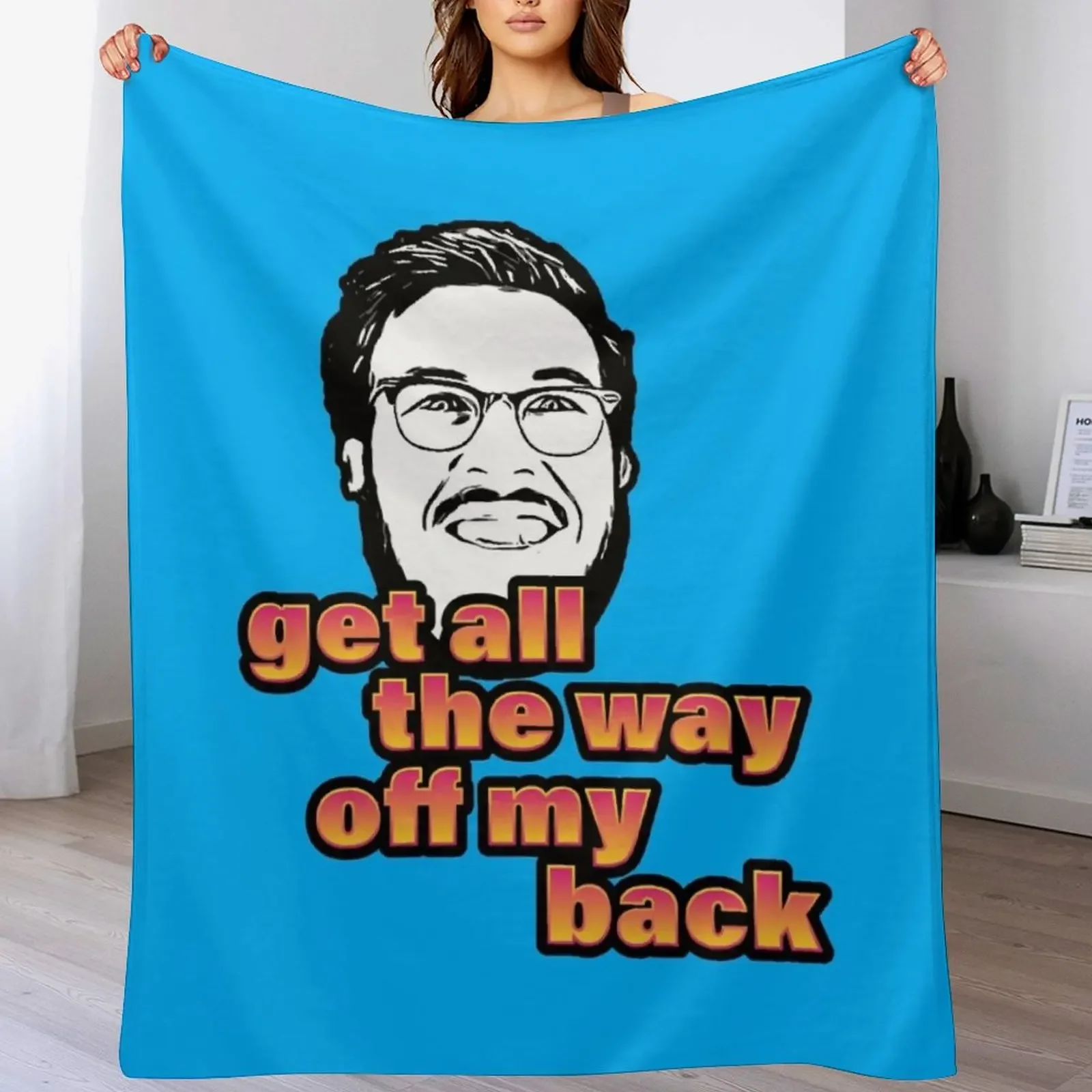 

Pitch Meeting - Get all the way off my back - PINK YELLOW Throw Blanket Warm Comfortable Blanket Gift for Parents Friends